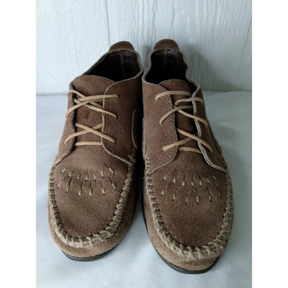 Minnetonka Shoes - Minnetonka Women's Chukka Moccasins  Light Brown Suede Ankle Bootie Sz 5.5
